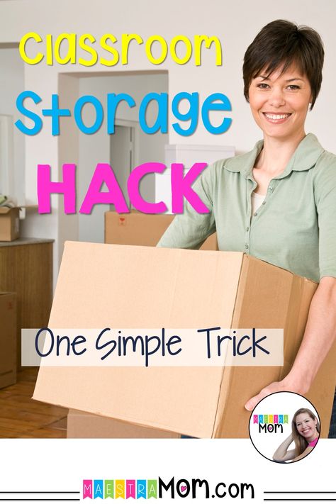 Elementary Teachers - this 1 super simple classroom storage hack is for you!  Frustrated about lack of storage options?  Not enough shelf space for all those manipulatives & books?  Don't miss this easy classroom storage hack!  Kindergarten, pre-k, primary teachers. Book Storage For Classroom, Storage Ideas For Small Classroom, Classroom Storage Hacks, Classroom Book Storage, Classroom Storage Ideas, Preschool Storage, Classroom Storage Solutions, Classroom Shelves, Portable Classroom