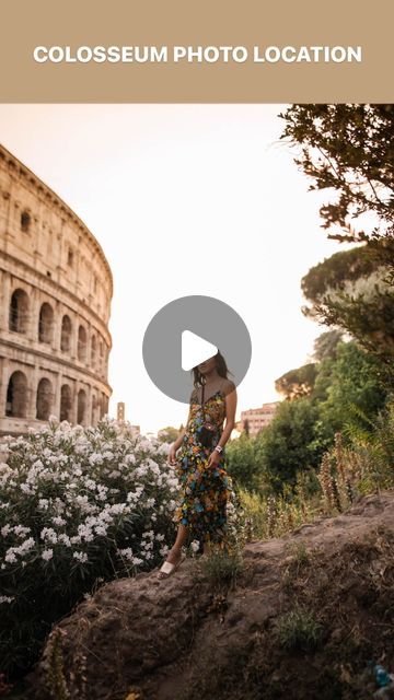 Mel Hwang on Instagram: "📍 Prettiest spot for Coliseum Photos 📸🇮🇹👇🏻  Whenever we go to a big city, we always try to find different ways to capture iconic places (that are a bit off the tourist path). The Colosseum is a worldwide treasure so you’ll see lots of picture taking, but this little grove amongst the flowers will make you feel like you have the whole place to yourself 🤍👇🏻  So much of a beautiful photo is not just about the pose or the outfit but also the location, so hopefully these location tips help 🥰  📍 to the right of the staircases of Piazza del Colosseo  📍 exact coordinates: 41°53'26.8"N 12°29'37.9"E  Dress: @wayfclothing   #MELinITL  . .  . #romeitaly #rome #italytravel #italytrip #italyiloveyou #italygram #italylover #colosseo #colosseum #colosseumrome #photosho Mel Hwang, Rome Outfits, France Trip, Colosseum Rome, The Colosseum, The Pose, The Tourist, Time Photo, The Outfit