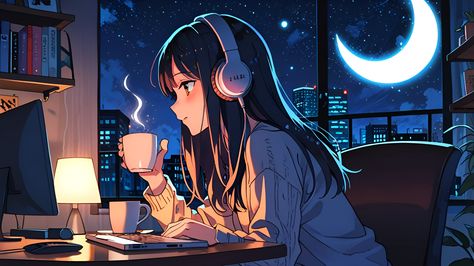 lofi vibes Cute Lofi Wallpapers Desktop, Lofi Background Desktop, Lofi Girl Wallpaper, Lofi Desktop Wallpaper, Windows Wallpaper 4k, Lofi Anime Art, Customize Ipad, Lofi Gif, Lo-fi Wallpaper