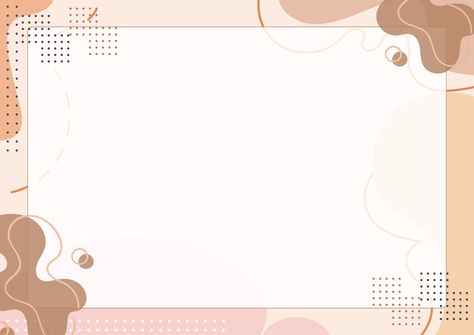 Background Aesthetic Horizontal, Minimalist Border, Border Aesthetic, Pastel Beige, Notes Printable, Page Borders, Cute Frames, Blank Notes, Document Templates