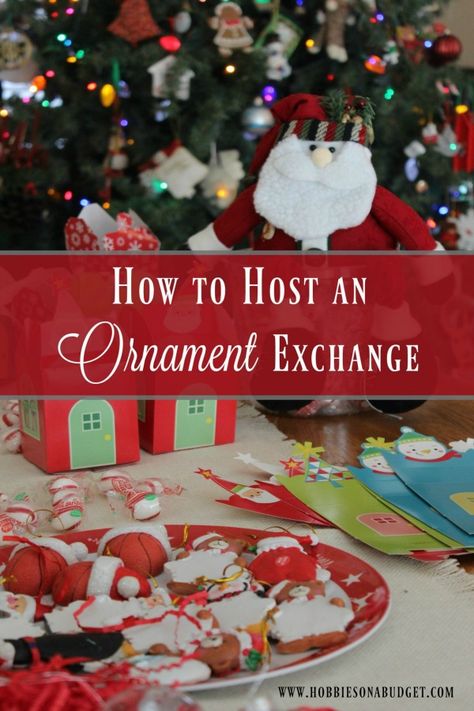 Diy Ornament Exchange Ideas, Christmas Ornament Party Ideas, Gift Exchange Ideas, Ornament Exchange Party, Gift Exchange Party, Girls Christmas Party, Gift Exchange Games, Ornament Party, Fun Christmas Party Games