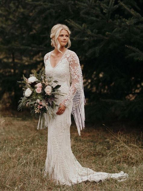 And the Bride Wore…Fringe Spanish Wedding Dresses, Gaudy Wedding, Fringe Wedding Dresses, Dresses With Fringe, Wedding Shoes Boho, Western Wedding Dress, Fringe Wedding Dress, Sheath Wedding Gown, Western Wedding Dresses