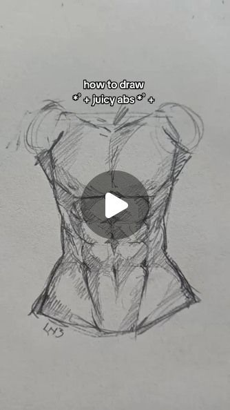 Lenie Pabelonia on Instagram: "how to draw ✧ juicy abs ✧ .  . . . #reelsinstagram #reels #drawingtutorial #draw #sketch #artist #artistsoninstagram #art #artwork" Ab Poses Drawing, Drawing Pics Sketch, How To Draw Bodies Realistic, Drawing Figures Poses Sketch, Sketch Ideas Tutorials, Anime Art Style Tutorial Easy, How To Draw Back View, Beginer Drawings Sketch, Skacheboock Ideas