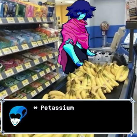 KRIS! GET A SHOP LOAD OF BANANAS! Birdy Deltarune, Deltarune Funny, Fox Games, Undertale Memes, Undertale Funny, Toby Fox, Undertale Art, Undertale Fanart, Undertale Comic