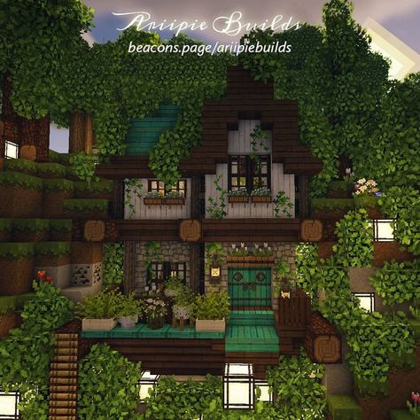 Minecraft Cottagecore House, Minecraft Cottage House, Cottagecore Houses, Cottage Fairytale, Cottage Minecraft, Cottage Core Minecraft House, Cottagecore Minecraft, Cottagecore House, Minecraft Mansion