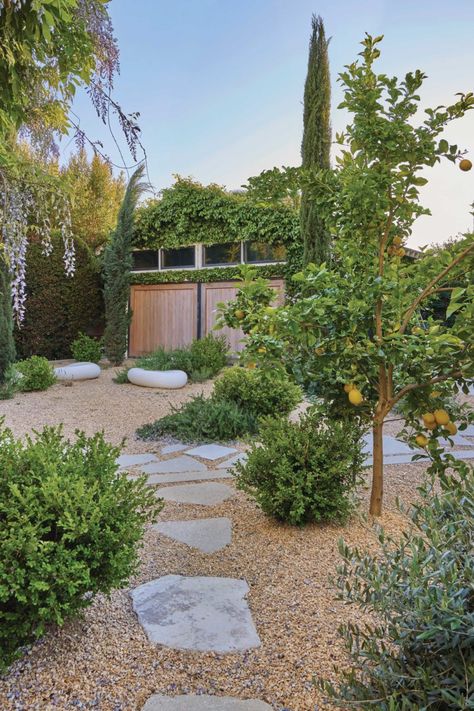 Gravel Yard, Low Maintenance Backyard, Gravel Landscaping, Andrew Bird, Garden Retreat, Farmhouse Landscaping, Countryside Vacation, Garden Steps, Coastal Gardens