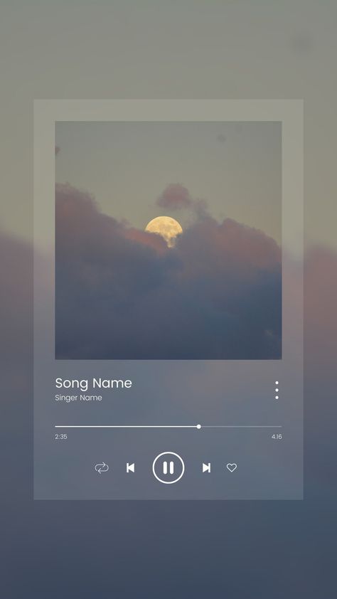 Unlock the ultimate convenience with our free and editable music player Instagram story design. Seamlessly share and showcase your favorite songs without wasting a single moment. Elevate your Instagram game with this customizable template, allowing you to curate a personalized music experience for your followers. Spotify Song Template Aesthetic, Instagram Story Music Template, Song Template Instagram, Media Player Template, Song Template Aesthetic, This Song Template, Spotify Song Template, Music Player Aesthetic, Spotify Music Player