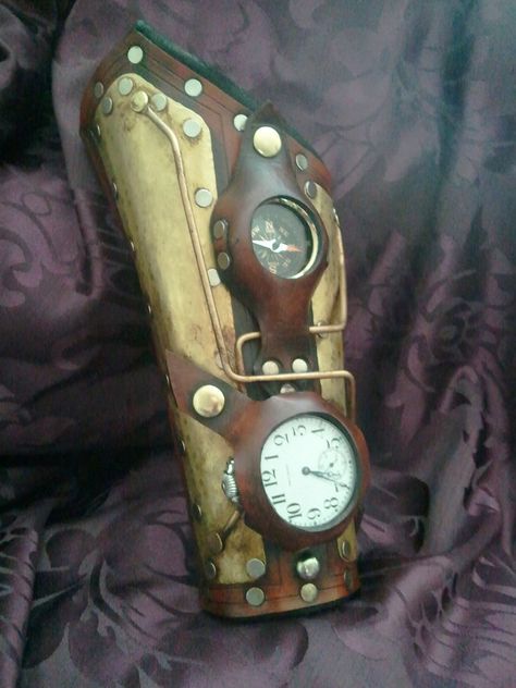 Pirate Navigator, Steampunk Bracer, Steampunk Time Traveler, Clockwork Butterfly, Fanfiction Inspiration, Aries Style, Steampunk Arm, Steampunk Armor, Steampunk Gadgets