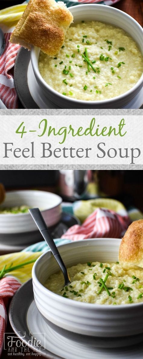 This 21 Day Fix 4-Ingredient Feel Better Soup Recipe is healthy, easy, quick and SO much simpler to make than chicken noodle! Total comfort food! Feel Better Soup, Sick Food, Best Soup Recipes, 21 Day Fix Meals, Easy Meals For Kids, Healthy Comfort Food, 4 Ingredient, Easy Soups, Healthy Easy