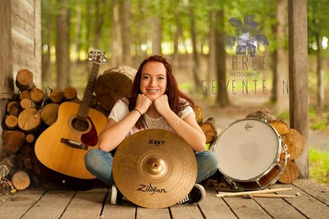 Drummer and guitarist. Senior pictures Bass Drum Senior Pictures, Band Senior Pictures, Band Poses, Senior Pictures Balloons, Senior Pictures Hairstyles, Funny Senior Pictures, Couple Senior Pictures, Basketball Senior Pictures, Cute Senior Pictures