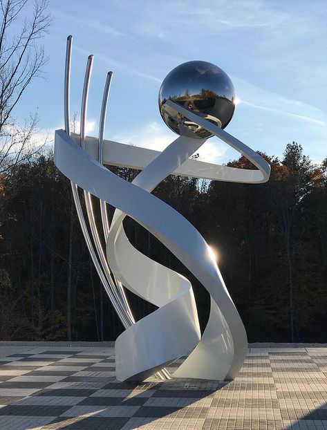 Modern Sculpture | United States | Innovative Sculpture Design LLC City Sculpture, Stainless Steel Sculpture, Sculpture Outdoor, Hunter Brown, Figurative Kunst, Sculpture Design, Public Sculpture, Sculpture Metal, Steel Art