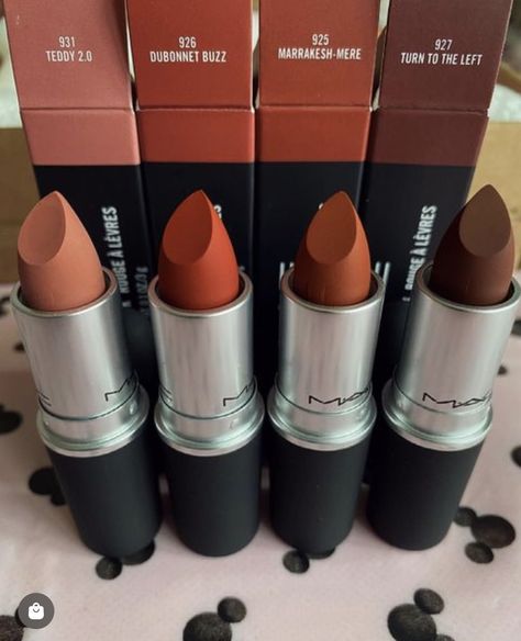 Mac Makeup Lipstick, Storybook Cosmetics, Mac Lipstick Shades, Lipstick Kit, Makeup For Black Skin, Nails Polish, Elegant Makeup, Mac Makeup, Makeup Obsession