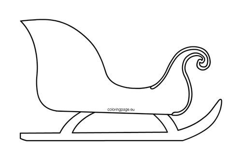 Christmas sleigh template printable Diy Santa Sleigh Template, Santa Sleigh Template, Diy Santa Sleigh, Sleigh Template, Christmas Sleighs, Christmas Sleigh Decorations, School Christmas Party, Free Stencils Printables, Christmas Coloring Sheets