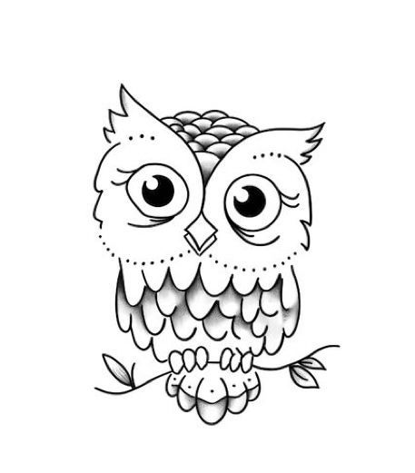 Small Owl Tattoo, Owl Outline, Cute Owl Tattoo, Geometric Line Tattoo, Tattoo Pics, Crazy Tattoos, Animal Tattoo Ideas, Yoda Funny, Clever Tattoos