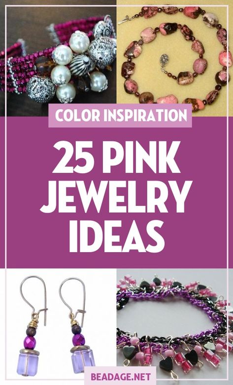 Pink Jewelry Making Ideas | Festive Pink Cuff |  | Romantic DIY Jewelry Making Ideas, Beading Ideas,  Valentine's Jewelry, Handcrafted Beaded Jewelry, Handmade, Beginners, Tutorials, Craft Projects | Fashion, Accessoreis, Jewels, Gems, Style | #craft #diy #jewelrymaking #beading #beadage #fashion #accessories #jewelry #style #valentines #romanticdiy Diy Jewelry Making Ideas, Jewelry Making Ideas, Romantic Diy, Pink Jewellery, Handcrafted Beaded Jewelry, Diy Christmas Presents, Wrapping Jewelry, Wire Wrapping Diy, Wire Wrapped Jewelry Diy