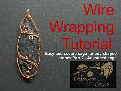 Wire wrapping tutorial - Easy and secure cage for any shaped stones part 2 Advanced cage - YouTube Wire Jig Patterns Templates, Wire Art Tutorial, Wire Art Projects, Wire Jig Patterns, Wire Wrapped Crystals, Wire Wrap Stones, Wrapped Crystals, Wire Jig, Wrapping Tutorial