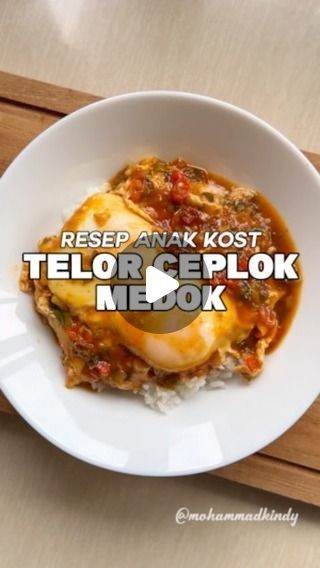 Mohammad Kindy Al Arqam | Telur Ceplok Medok // Resep ↓
Resep by: @ocit.mci9 

Resep 156 | #masakhariini #asmr #asmrfood #resep #masakan #makanan #enak 
Prep 15... | Instagram Telur Ceplok, Asian Foods, Asian Recipes, Egg