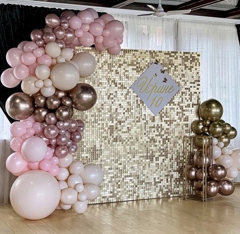 Matric Ball Decor At Home, Garland Inspiration, Black Dress Aesthetic, Shimmer Background, Shimmer Wall Backdrop, 18th Birthday Decorations, Matric Dance, Shimmer Wall, Birthday Party Theme Decorations