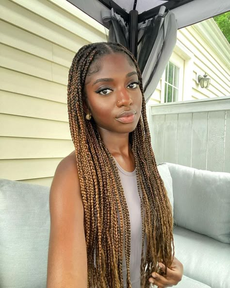 New Braids, Brown Box Braids, Braiding Hair Colors, Black Box Braids, Braids For Black, Blonde Box Braids, Braids Ideas, Blonde Braids, Box Braids Hairstyles For Black Women