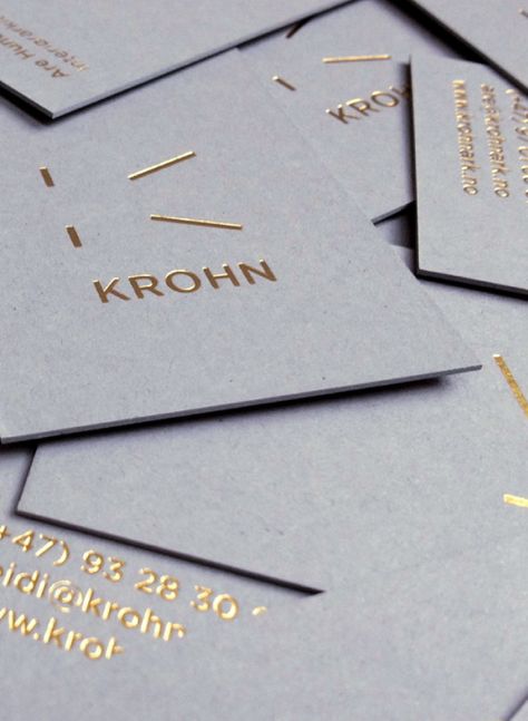 Krohn on Behance Buissness Cards, 보고서 디자인, Web Design Mobile, Name Card Design, Business Card Inspiration, Branding Ideas, Retro Sign, Print Production, Print Finishes