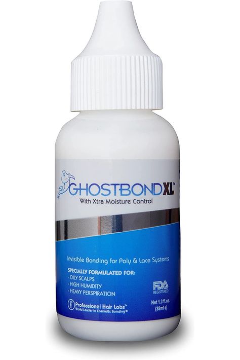 GHOSTBOND XL Hair Replacement Adhesive - 1.3oz - Invisible Bonding Glue: Extra Moisture Control - Light Hold For Poly and Lace Hairpiece, Wig, Toupee Systems, Wig Glue Cosmetic Bonding, Wig Glue, Hair Replacement Systems, Amazon Link, Oily Scalp, Hair System, Hair Replacement, Amazon Deals, Light Skin