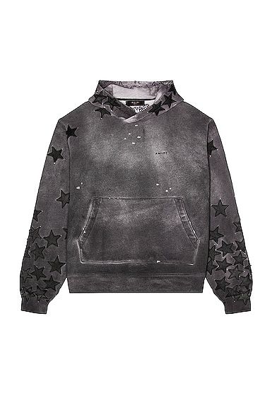 Shop or share your style of the product on ModeSens! Amiri Chemist Star Hoodie in Heather Grey & Black - Light Grey. Size L (also in M, XL/1X). 100% cotton. Made in USA. Dry clean only. Full grain leather star patches. Hood without drawstring. Kangaroo pocket. Intentionally distressed detail. AMIF-MK80. PS22MJH002-044. About the designer: Mike Amiri's eponymous label fuses rock and roll with haute couture. Deriving its inspiration from Amiri's upbringing in Hollywood, the California-contemporary Star Hoodie, Star Patches, Denim Hoodie, City Shorts, Embellished Denim, Balenciaga Triple S, Summer Beach Wear, Cotton Hoodie, Sweaters Knitwear