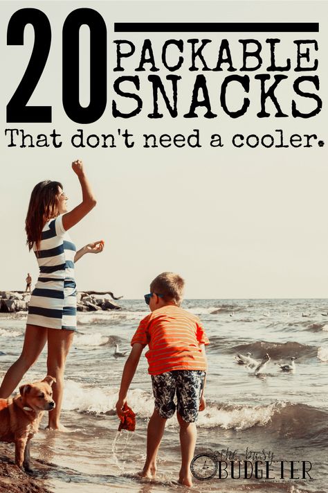 20 Packable Snacks that Don't Need a Cooler Packable Snacks, Backpacking Food Ideas, Amazing Dinners, Pack For The Beach, Busy Budgeter, Beach Snacks, Airplane Food, Healthy Bedtime Snacks, The Best Snacks