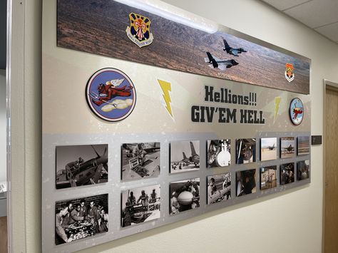 "We finally hung this one up in its new home. It looks great & has already received a lot of compliments. Great work!" - PAUL MARTIN, SMSgt, USAF We designed & fabricated this amazing 4' x 8' piece for our local 302nd Fighter Squadron Hellions (@Luke Air Force Base), part of the 477th Fighter Group, and we just can't stop feeling proud about it. #artisanhd #artprinting #bestcolor #masterpiece #canvassprints #weddingphotos #artprint #homedecor #portraitartist #professionalphotographer #weddin Air Force Decor, Paul Martin, Stop Feeling, Air Force Base, Veteran Owned Business, Veteran’s Day, Virtual Art, Army Soldier, Art And Craft