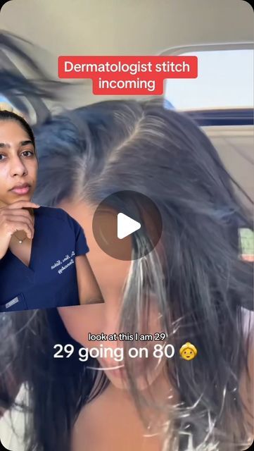 Dr. Neera Nathan on Instagram: "Noticing gray hairs? If you are in your 20s or early 30s, you may have premature hair graying. Here’s what causes it and what you can do to help slow or reverse it. #grayhair #greyhair #dermatologist #fyp 

Thank you hannah_di for sharing your experience with us." Reverse Gray Hair, Your 20s, Gray Hair, Grey Hair, What You Can Do, You Can Do, Beauty Hacks, That Look, Skin