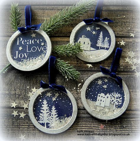 All Will Be Well, Candy Card, Ornament Tags, Idee Cricut, Globe Ornament, Paper Ornaments, Stampin Up Christmas, 3d Christmas, Shaker Cards