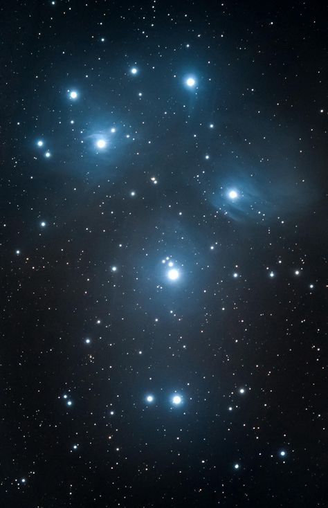 The Seven Sisters — also called the Seven Stars, the seven mothers, or the Pleiades — is one of the most significant star groups known to… Pleiades Star Cluster, Stars Images, Stars In Space, Planets In The Sky, The Seven Sisters, Star Clusters, The Pleiades, Amoled Wallpapers, Seven Sisters