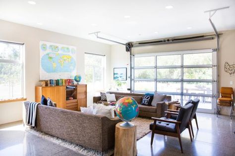 Need more living space? Before you consider an addition, take a look at the garage. This often-underused space can offer up lots of potential uses, from crafting area to home office to workout room and more. Here, see 16 formerly dark and dreary garages transformed into bright and comfortable rooms.