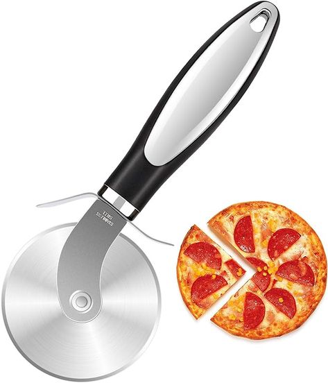 - Super Sharp and Easy to Clean Pizza Slicer, Pizza Wheel, Cortador De Pizza, Black Pizza Knife, Pizza Slicer, Pizza Tools, Kitchen Tools Design, Pizza Wheel, Classic Pizza, Large Pizza, Pizza Slice, Professional Kitchen