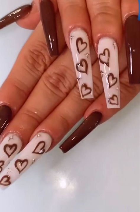 Turtle Nail Art, Prom 23, Table Birthday, Brown Acrylic Nails, Dark Red Nails, Heart Nail Designs, Editing Tricks, Fancy Nails Designs, Shiny Nails