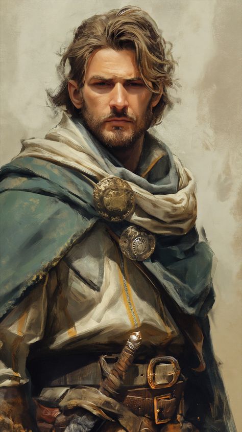 Fantasy Character Dark Fantasy Male, Pathfinder Rpg Characters, Dnd Portraits, Male Character Inspiration, Fantasy Heroes, Concept Art Character, Fantasy Male, Rpg Characters, Fantasy Warrior