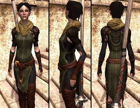 Merrill's Clothing (Dragon Age 2) Merrill Dragon Age, Dragon Age Characters, Comic Con Costumes, Fantasy Garb, Dragon Age Games, Dragon Age Series, Dragon Age 2, New Dragon, Dragon Age Inquisition