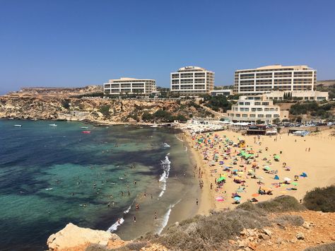 Golden Sands Beach (St. Paul's Bay, Malta): Top Tips Before You Go - TripAdvisor Malta St Pauls Bay, Malta Italy, Malta Food, Malta Beaches, Maltese Islands, Malta Island, Malta Gozo, Malta Travel, Italy Hotels