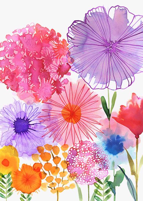 Flores modernas pintadas Animal Illustrations, Cat Air, 수채화 그림, Watercolor Wallpaper, Watercolor Inspiration, Tutorial Diy, Watercolor Cards, The Little Things, 그림 그리기