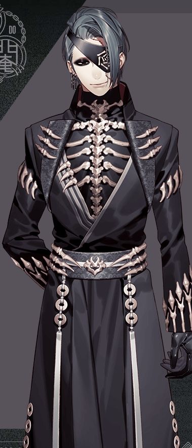 Mens Fantasy Ball Outfit, Villain Outfits Design Male, Necromancer Outfit, Bone Witch, Elf City, Skeleton Fashion, Male Skeleton, Garden Princess, Human Character Design