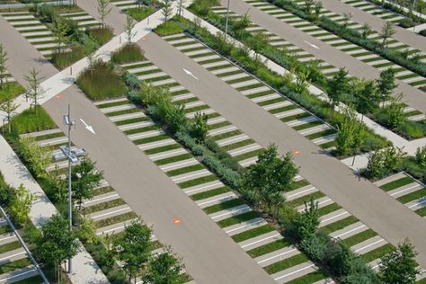 Parking Lot Design, Garden Design Luxury, Landscaping Garden Design, Parking Lot Architecture, Garden Design Pictures, Pavement Design, New Urbanism, Bus Stops, Landscape Designer