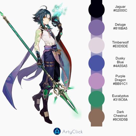 Anime Hair Color, Chinese Picture, Bedroom Colour Palette, Hex Color Palette, Color Palette Challenge, Palette Art, Color Palette Design, Character Design References, Moon Art