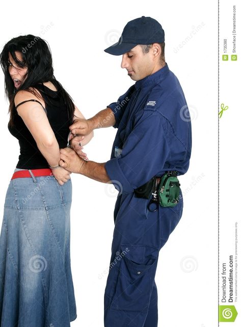 Suspect thief being handcuffed. Suspect female being handcuffed by an officer #Sponsored , #Sponsored, #SPONSORED, #thief, #female, #handcuffed, #Suspect Illustrations Posters, Pose Reference, Harem Pants, Design Art, Photo Image, Sketch Book, Illustration Art, Stock Photos