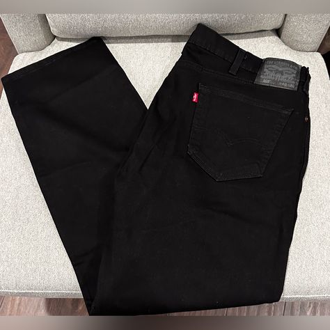 Up For Sale Is A New Pair Of Men’s 505 Levi Strauss & Co Black Jeans Size: 40 Waist And 30 Length Buy With Confidence. I Ship Fast. Edgar Jeans, Levis Jeans Men, Black Jeans For Men, Mens Black Jeans, Sean John Jeans, 2000s Jeans, Levis Strauss, Black Jeans Men, Levis Pants