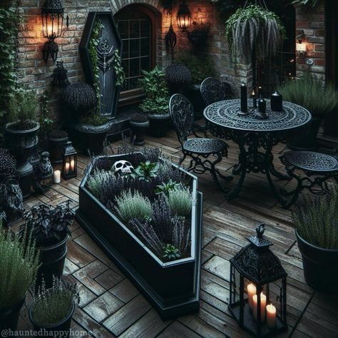 All Posts • Instagram Goth She Shed, Gothic Front Yard, Gothic Front Porch, Witchy Rooms, Gothic Goblincore, Cabin Restoration, Gothic Greenhouse, Gothic Lifestyle, House Fever