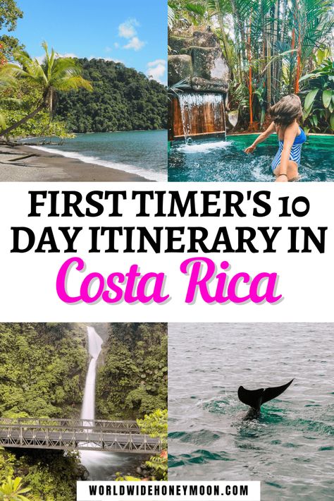 Costa Rica Itinerary, Costa Rico, 10 Day Itinerary, Fortuna Costa Rica, Costa Rica Travel Guide, San Jose Airport, Visit Costa Rica, Costa Rica Vacation, Central America Travel