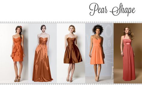 Weddington Way shows you how you get the perfect silhouette for each of your bridesmaids Natural Waist Dress, Pear Shaped Fashion, Bubble Skirts, Pear Shape Fashion, Pear Shaped Dresses, Best Evening Dresses, Dress Body Type, Pear Shaped Women, Shape Fashion