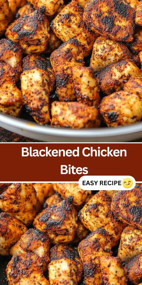 Chicken Bites refer to small, bite-sized pieces of chicken, often seasoned and cooked until tender and juicy. They’re easy to make and can be flavored with a variety of spices and herbs. In this recipe, the chicken is coated in a flavorful spice mix and cooked to create a delicious blackened crust. Blackened Chicken Bites are ideal as an appetizer, a quick lunch, or a tasty dinner. Chicken Scampi Recipe, Chicken Scampi, Crockpot Casserole, Blackened Chicken, Scampi Recipe, Chicken Tenderloins, Tasty Dinner, Quick Lunch, Easy Homemade Recipes