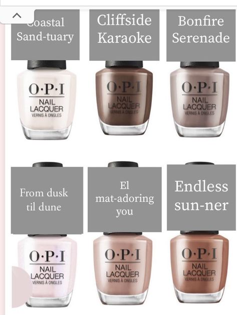 Opi Cliffside Karaoke Nails, Opi Bonfire Serenade Gel, Endless Sun-ner Opi, El Mat-adoring You Opi Gel, El Mat Adoring You Opi, Opi Dusk Till Dune, Opi Coastal Sand-tuary, Opi Endless Sun-ner, Opi From Dusk Till Dune Gel