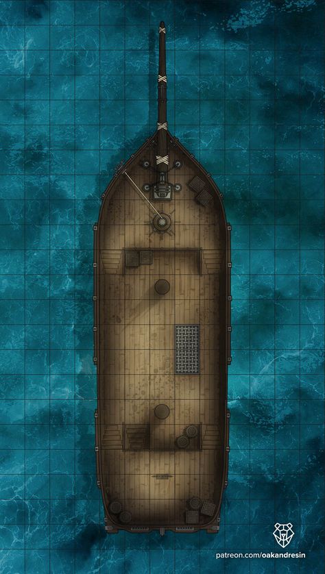 Reimagining of a battlship by Mike Schley. #adventure #adventuremap #art #artwork #clipstudio #cosplay #creatures #Dnd #dndbeyond #dragons #dungeon #dungeonmap #dungeonmaster #dungeonsanddragons #explorer #fantasy #fantasymap #magic #magicthegathering #map #monsters #natural20 #pathfinder #patreon #roleplay #roleplaying #roll20 #rpg #wizardsofthecoast #worldofwarcraft #medieval #ship #boat #sail #ocean #water #sea #waves #cruise Map Monsters, Medieval Ship, D&d Online, Cartographers Guild, Dungeon Master's Guide, Ship Boat, Adventure Map, Water Sea, Dungeon Maps