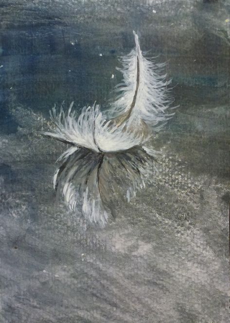 Long Wall Decor, Feather Drawing, Acrylic Ideas, Acrylic Pouring Art, Feather Painting, Angel Painting, Feather Art, Golden Heart, Nature Art Painting